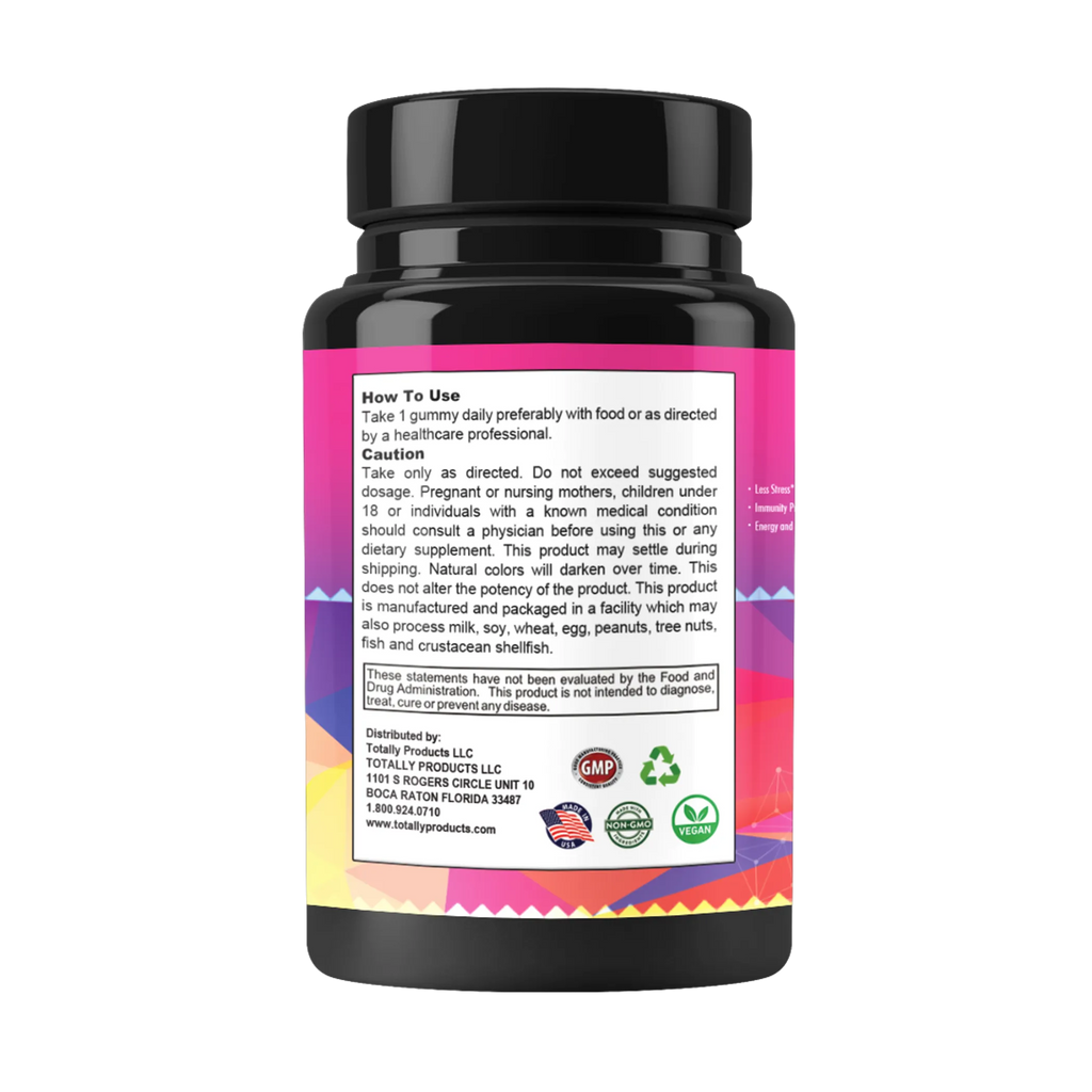 Totally Products Ashwagandha Vegan Gummies - 180 Gummies