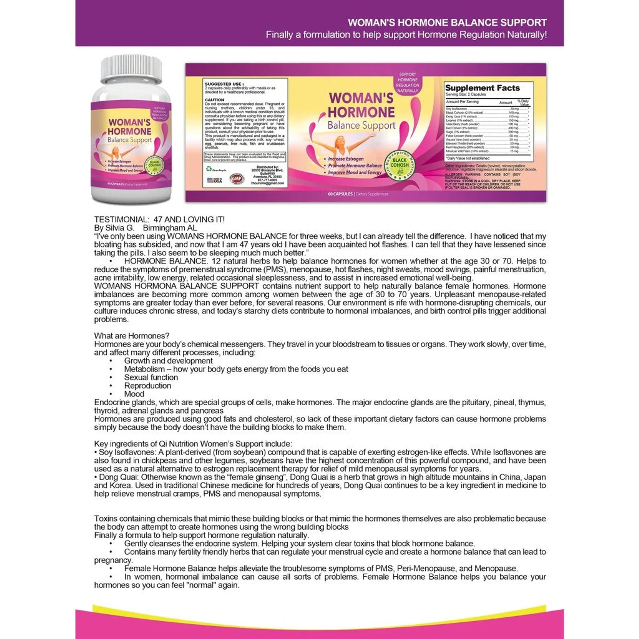 Biotin 10,000mcg and Woman's Hormone Support Combo Pack