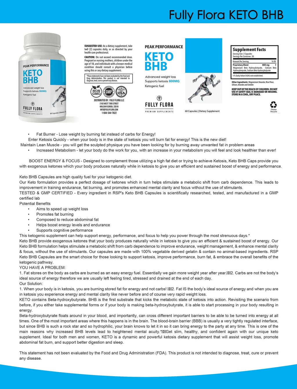 Fully Flora Keto BHB and Apple Cider Combo