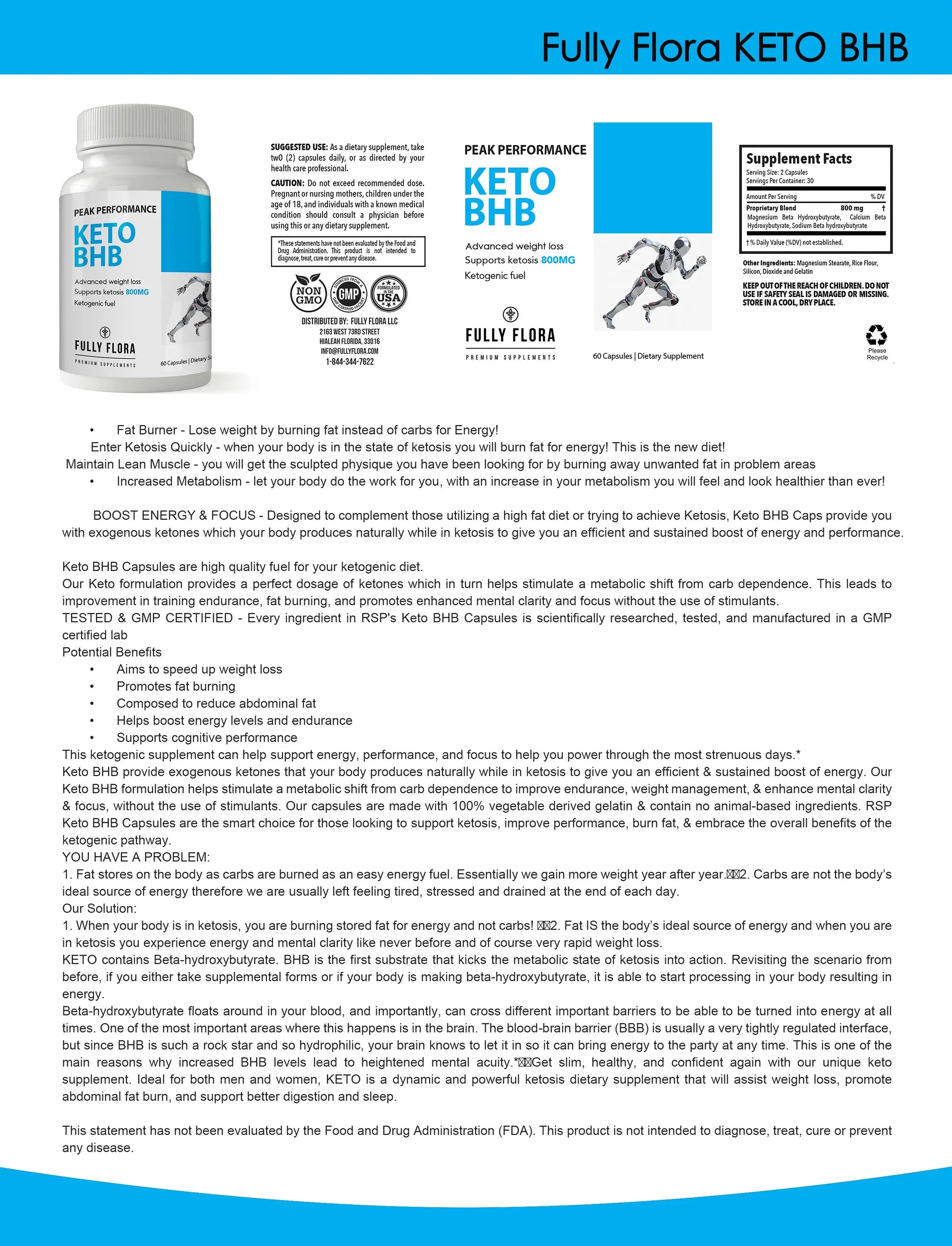 Fully Flora Keto BHB and Apple Cider Combo