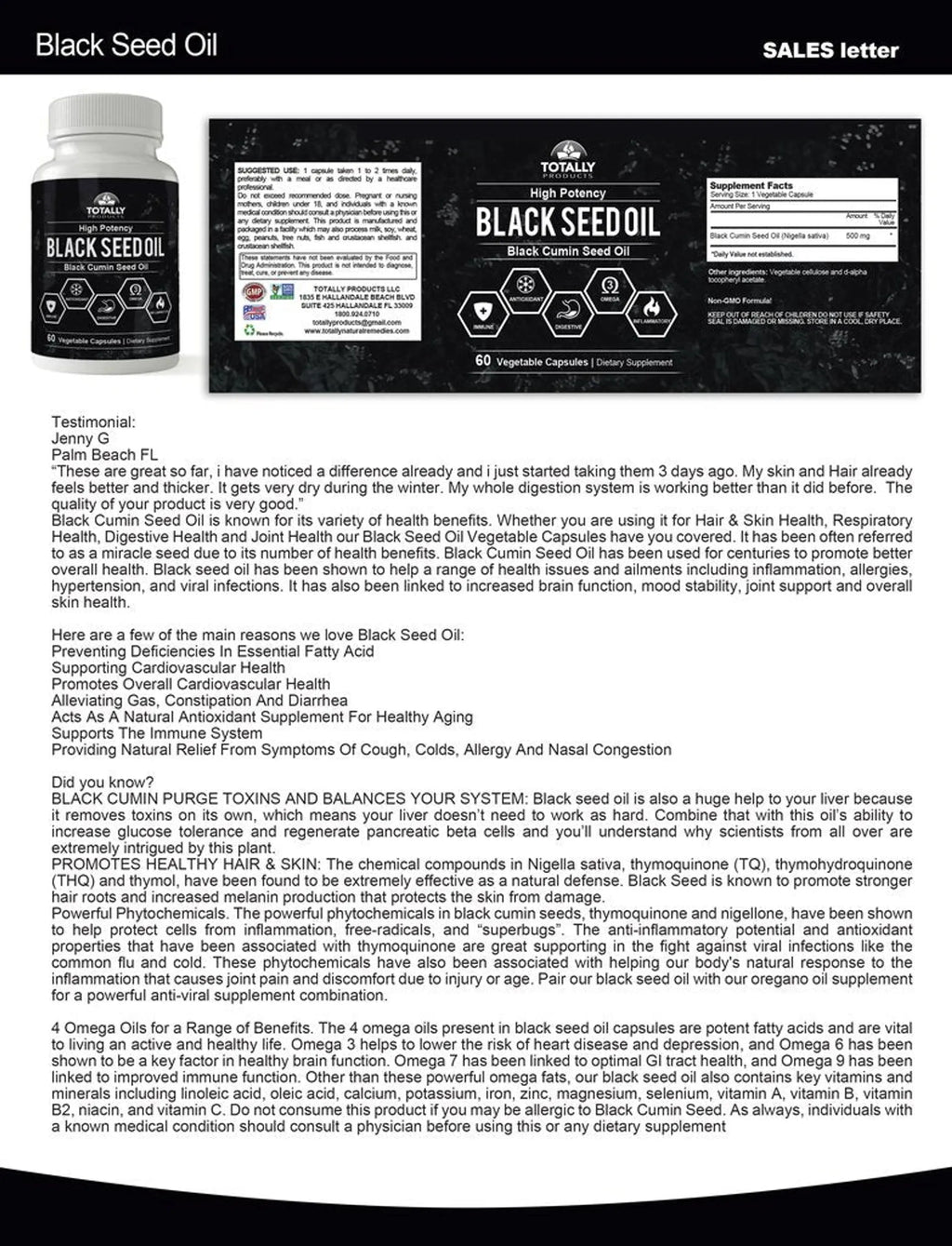 Black Seed Oil and Night Slim Combo Pack