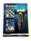 Kemei Rechargeable Dual Cutter Electric Foil Shaver Travel Size Wet Men's Km-2025