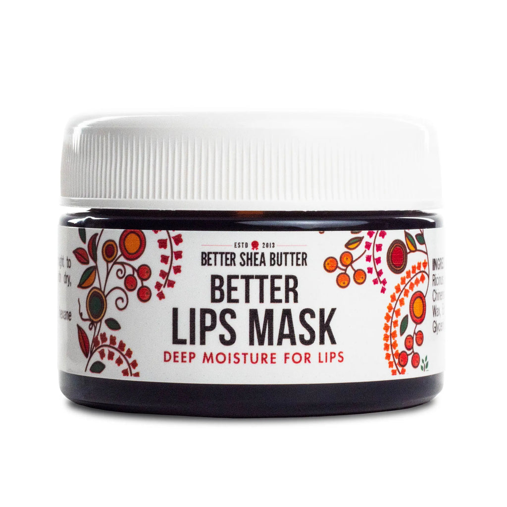 Lip Mask (Overnight), Creamy Lip Balm w/ Raw Shea Butter