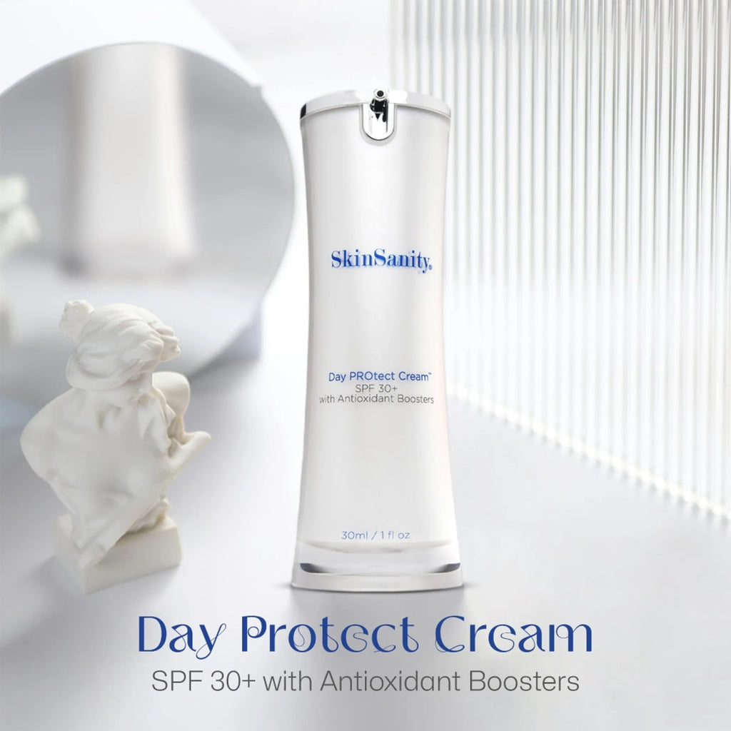 SkinSanity Day PROtect Cream - Antioxidant Moisturizer with SPF 30 1 oz